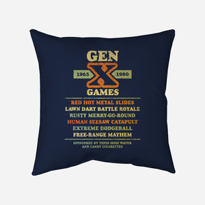 The Gen X Games-None-Removable Cover w Insert-Throw Pillow-kg07