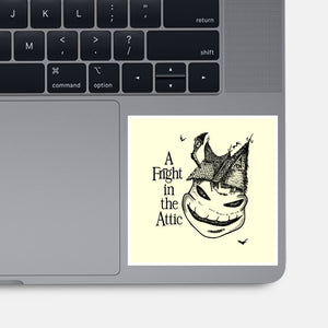 A Fright In The Attic-None-Glossy-Sticker-SeamusAran