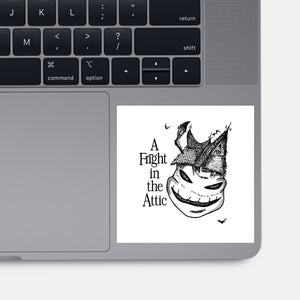 A Fright In The Attic-None-Glossy-Sticker-SeamusAran