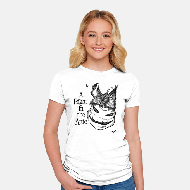 A Fright In The Attic-Womens-Fitted-Tee-SeamusAran