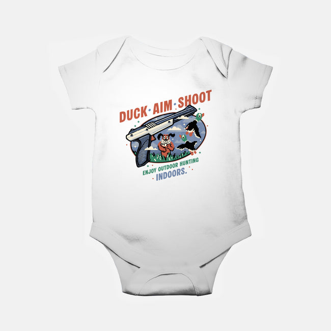 Duck Aim Shoot-Baby-Basic-Onesie-glitchygorilla