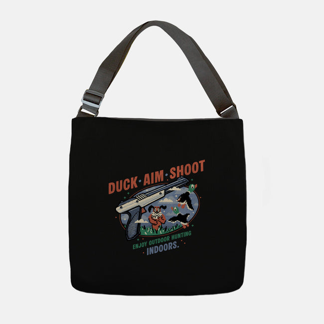 Duck Aim Shoot-None-Adjustable Tote-Bag-glitchygorilla