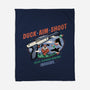 Duck Aim Shoot-None-Fleece-Blanket-glitchygorilla