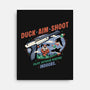 Duck Aim Shoot-None-Stretched-Canvas-glitchygorilla