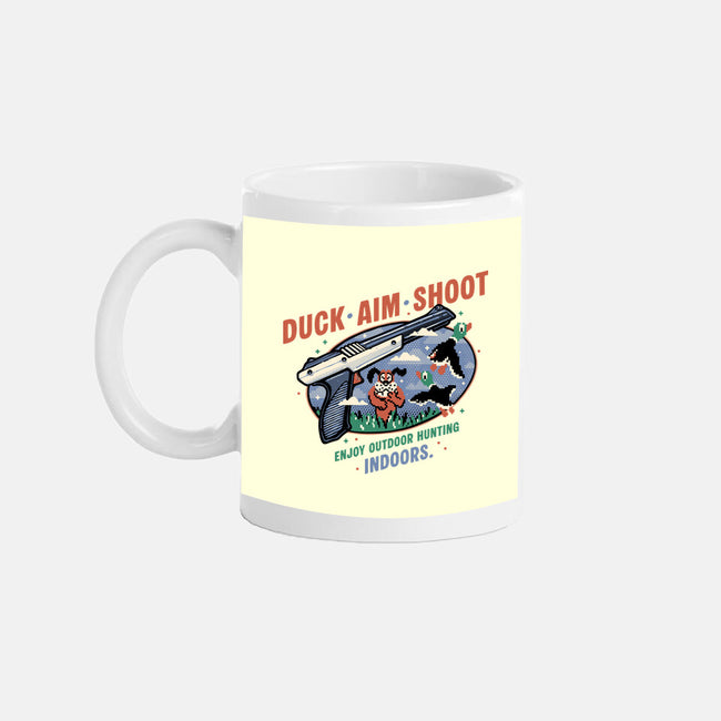 Duck Aim Shoot-None-Mug-Drinkware-glitchygorilla