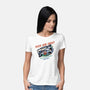 Duck Aim Shoot-Womens-Basic-Tee-glitchygorilla