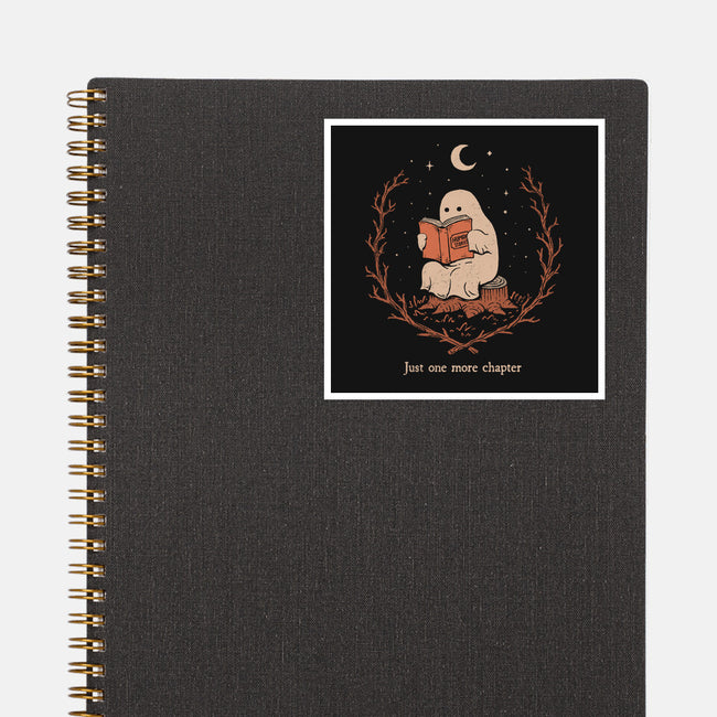 The Reading Ghost-None-Glossy-Sticker-dfonseca