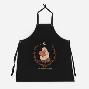 The Reading Ghost-Unisex-Kitchen-Apron-dfonseca
