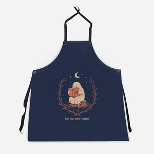The Reading Ghost-Unisex-Kitchen-Apron-dfonseca