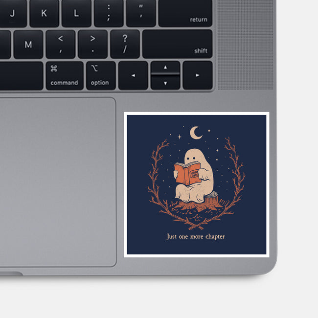 The Reading Ghost-None-Glossy-Sticker-dfonseca