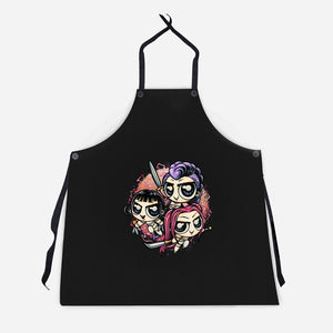 The Power Of Music-Unisex-Kitchen-Apron-glitchygorilla