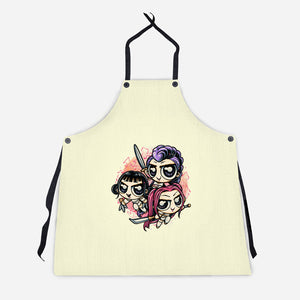 The Power Of Music-Unisex-Kitchen-Apron-glitchygorilla