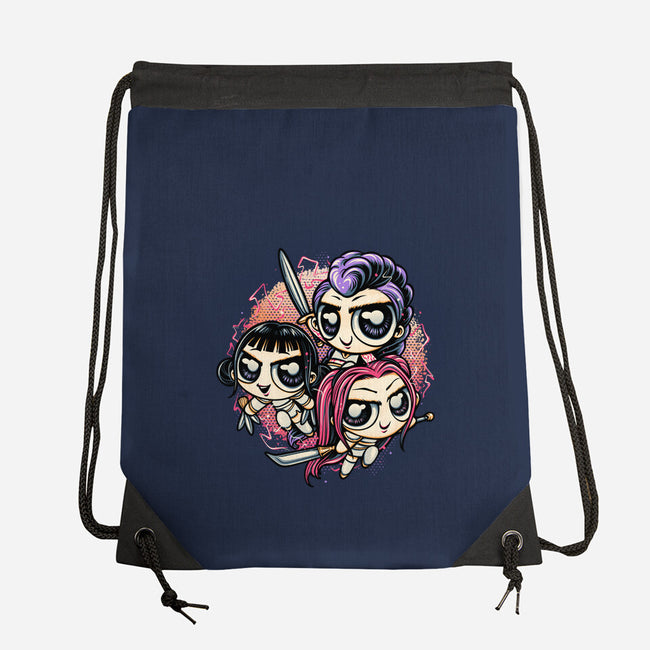 The Power Of Music-None-Drawstring-Bag-glitchygorilla