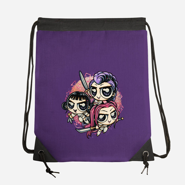 The Power Of Music-None-Drawstring-Bag-glitchygorilla