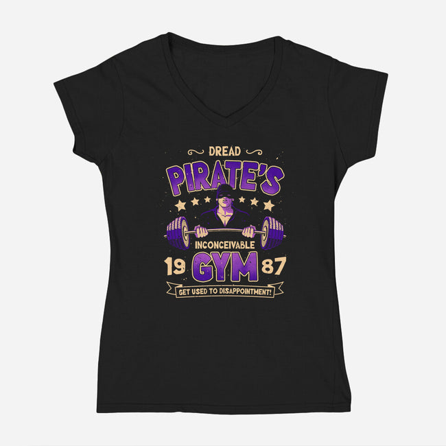 Dread Gym-Womens-V-Neck-Tee-retrodivision