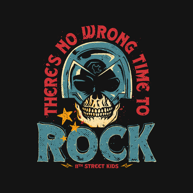 No Wrong Time To Rock-Unisex-Kitchen-Apron-teesgeex