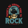 No Wrong Time To Rock-Unisex-Kitchen-Apron-teesgeex