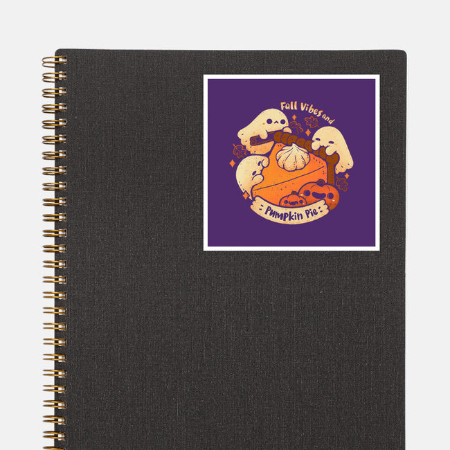 Fall Vibes And Pumpkin Pie-None-Glossy-Sticker-xMorfina