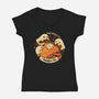 Fall Vibes And Pumpkin Pie-Womens-V-Neck-Tee-xMorfina