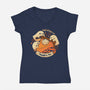 Fall Vibes And Pumpkin Pie-Womens-V-Neck-Tee-xMorfina