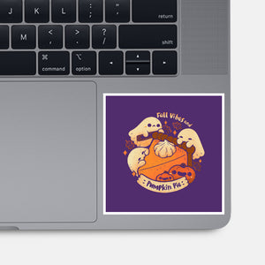 Fall Vibes And Pumpkin Pie-None-Glossy-Sticker-xMorfina