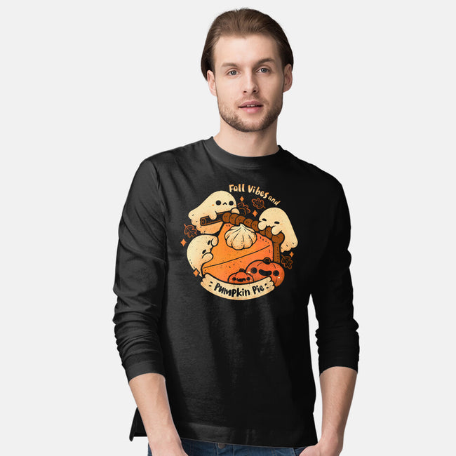 Fall Vibes And Pumpkin Pie-Mens-Long Sleeved-Tee-xMorfina