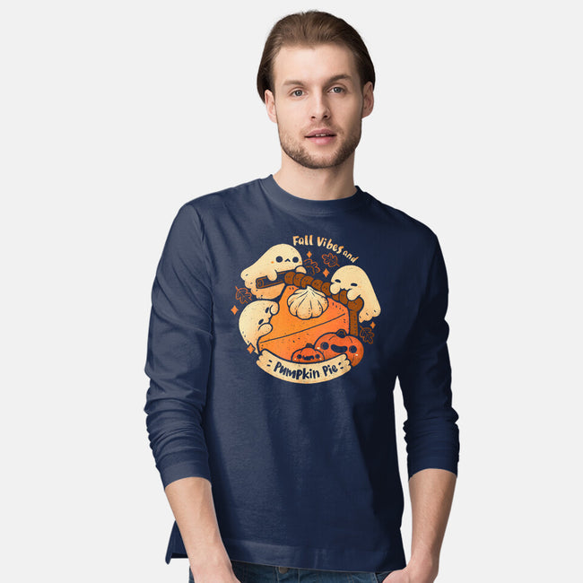 Fall Vibes And Pumpkin Pie-Mens-Long Sleeved-Tee-xMorfina