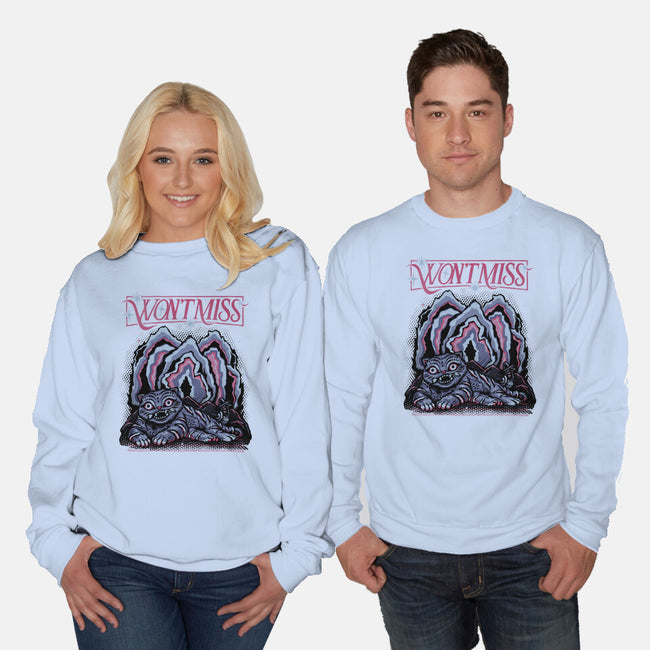 Will Not Miss-Unisex-Crew Neck-Sweatshirt-glitchygorilla