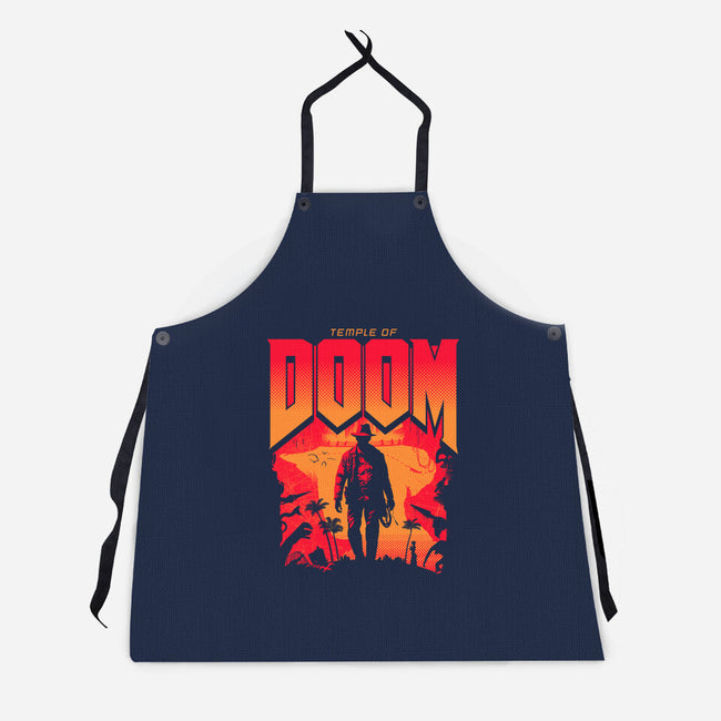 Temple Of Doom-Unisex-Kitchen-Apron-rocketman_art