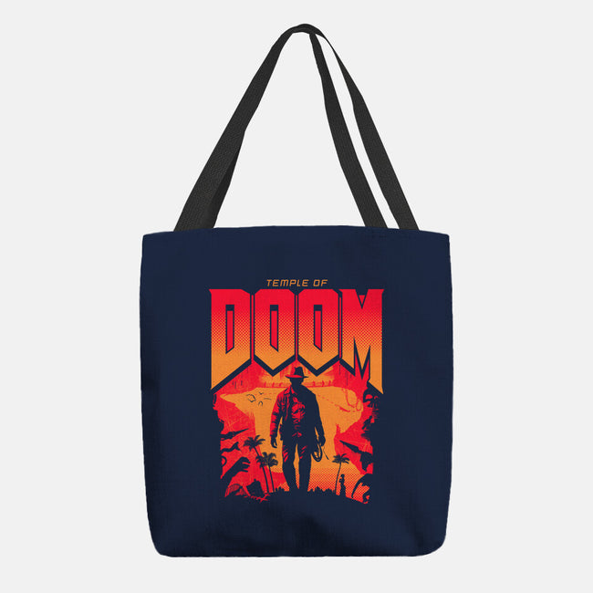 Temple Of Doom-None-Basic Tote-Bag-rocketman_art