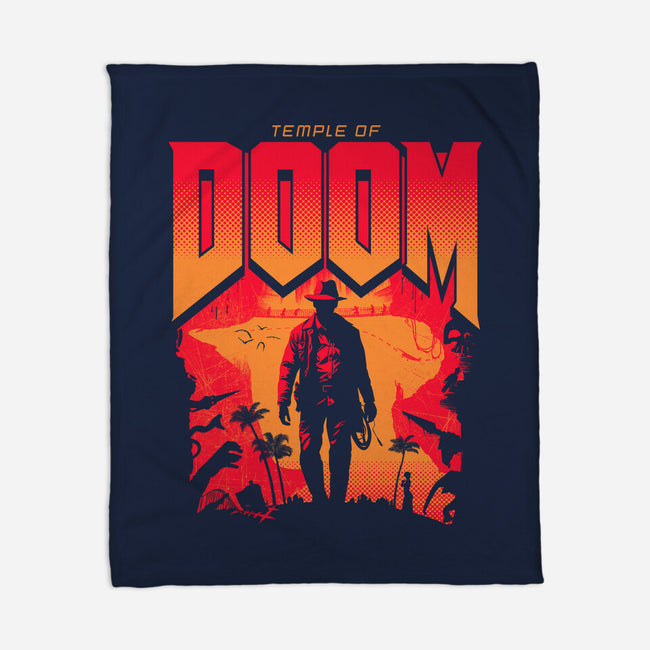Temple Of Doom-None-Fleece-Blanket-rocketman_art