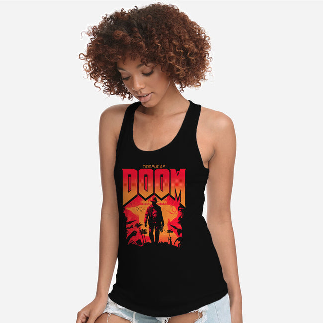 Temple Of Doom-Womens-Racerback-Tank-rocketman_art