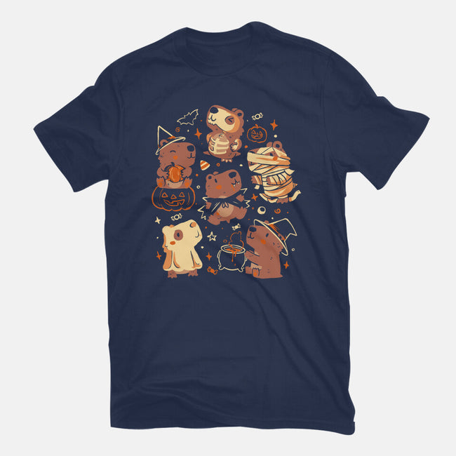 Spooky Capys-Womens-Fitted-Tee-eduely