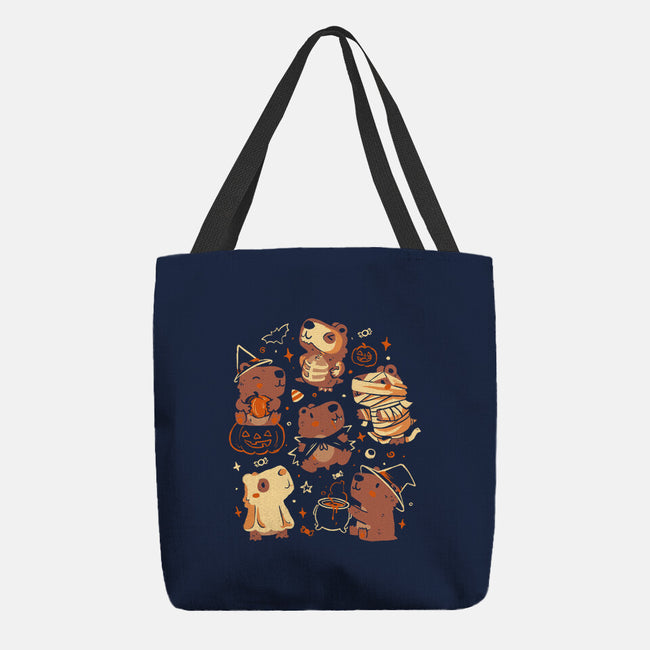 Spooky Capys-None-Basic Tote-Bag-eduely