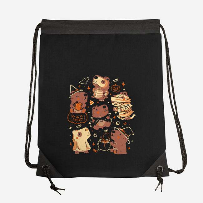 Spooky Capys-None-Drawstring-Bag-eduely