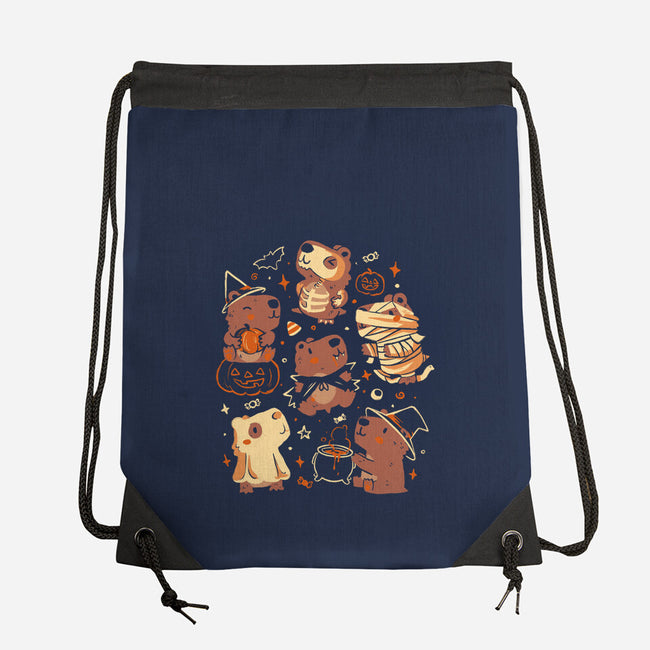 Spooky Capys-None-Drawstring-Bag-eduely