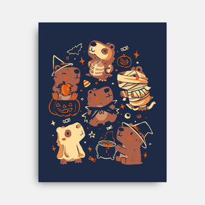 Spooky Capys-None-Stretched-Canvas-eduely