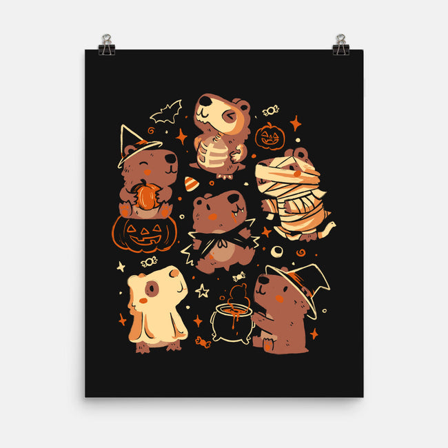Spooky Capys-None-Matte-Poster-eduely