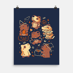 Spooky Capys-None-Matte-Poster-eduely