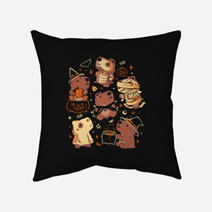 Spooky Capys-None-Removable Cover w Insert-Throw Pillow-eduely