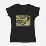 Niamos Beach-Womens-V-Neck-Tee-Wheels