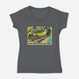 Niamos Beach-Womens-V-Neck-Tee-Wheels