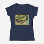 Niamos Beach-Womens-V-Neck-Tee-Wheels