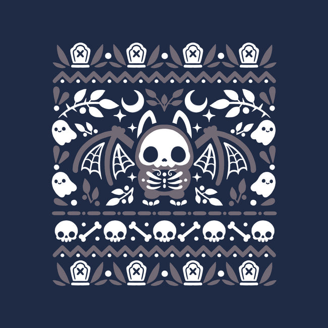 Folk Bat Ugly Sweater-None-Basic Tote-Bag-NemiMakeit