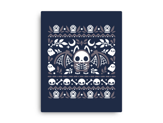 Folk Bat Ugly Sweater