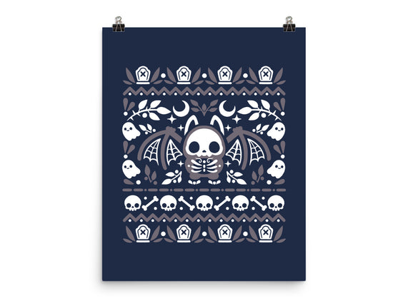 Folk Bat Ugly Sweater