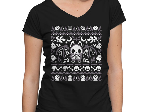 Folk Bat Ugly Sweater