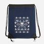 Folk Bat Ugly Sweater-None-Drawstring-Bag-NemiMakeit