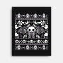 Folk Bat Ugly Sweater-None-Stretched-Canvas-NemiMakeit