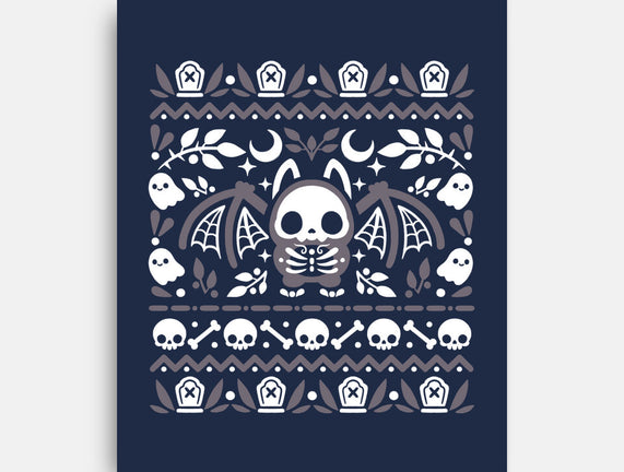 Folk Bat Ugly Sweater